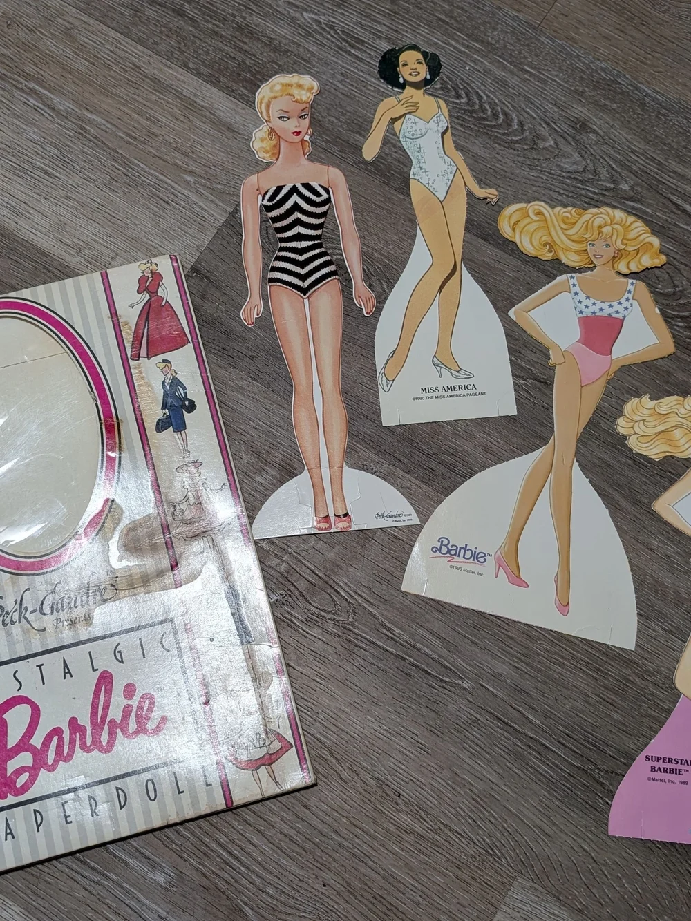 Vintage Barbie Paper Dolls Set
